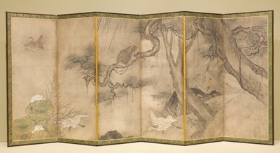 Birds in Landscape [right of a pair], Shūgetsu Tōkan, early 16th century