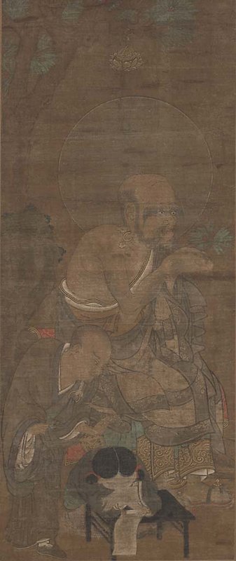 Rakan with Sleeping Attendant, 13th–early 14th century