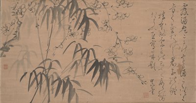 Bamboo and Plum Blossoms, Fujimoto Tesseki, mid 19th century