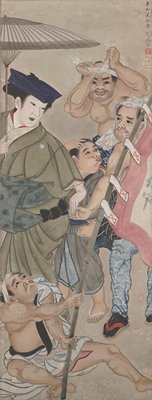 People at a festival, Gion Seitoku, 1790s