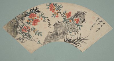 Dokumentasi “Rocks and Flowers”; Ink and color on paper. Minneapolis Institute of Art.