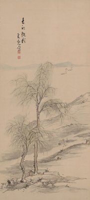 Boating on the Spring River, Hine Taizan, mid 19th century