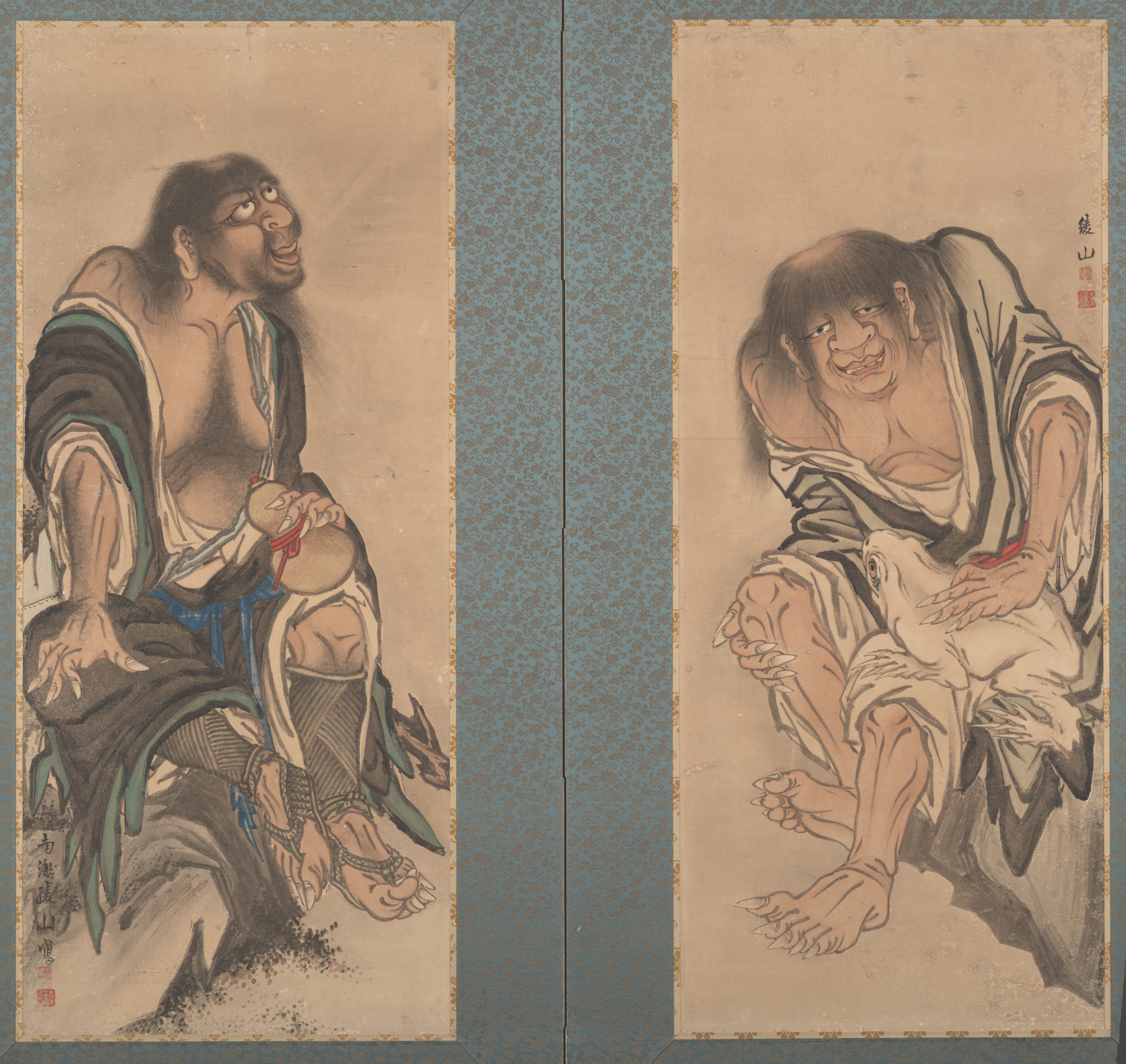 The Immortals Gama Sennin and Tekkai Sennin, Kuroda Ryōzan | Mia