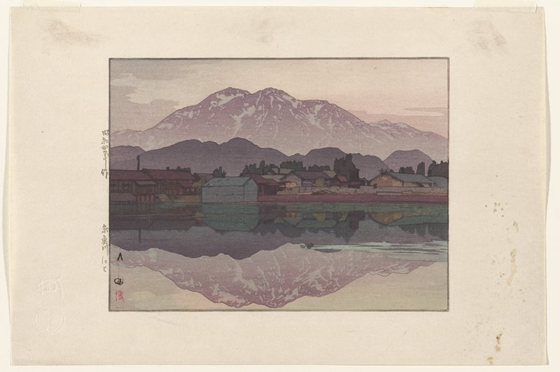 Itoigawa in the Evening, Yoshida Hiroshi, 1929