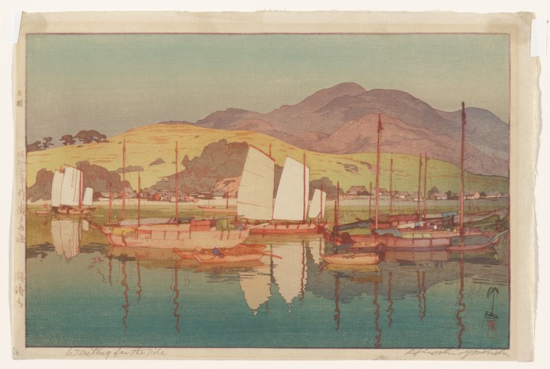 Waiting for the Tide, Yoshida Hiroshi, 1930