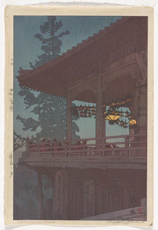 Evening in Nara, Yoshida Hiroshi, 1933