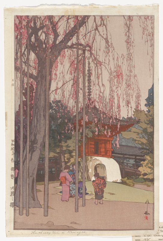 The Cherry Tree at Kawagoe, Yoshida Hiroshi, 1935