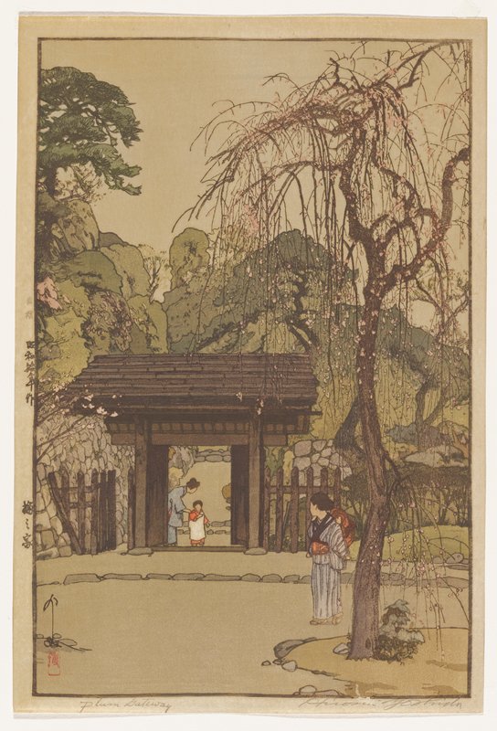 Plum Gateway, Yoshida Hiroshi, 1935