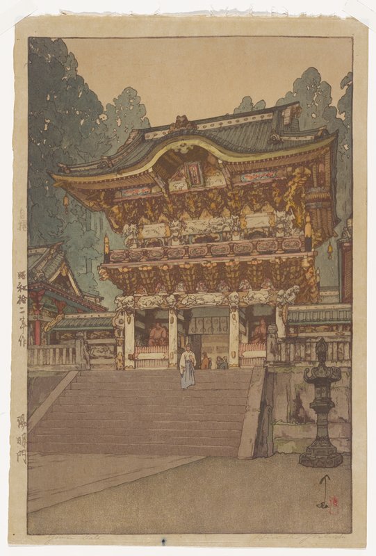 Yomei Gate, Yoshida Hiroshi, 1937