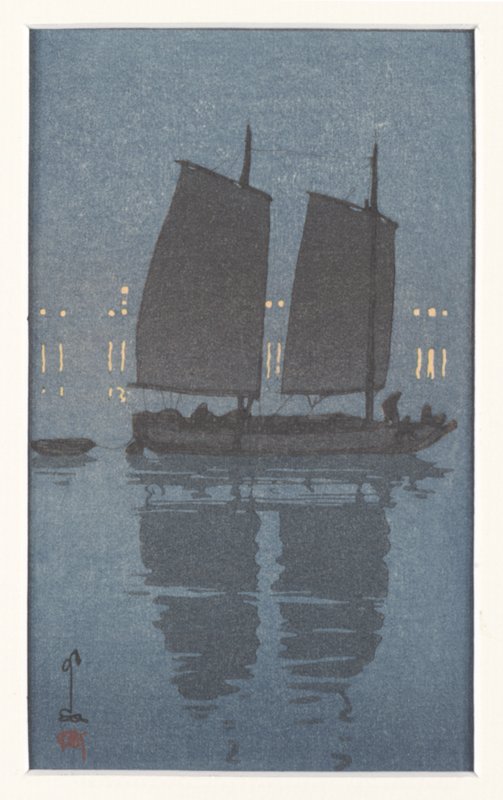 A Junk, printing order no. 1 (keyblock impression), Yoshida Hiroshi, 1939