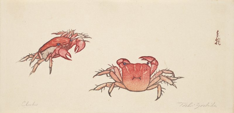 Crabs, Yoshida Tōshi, 1925