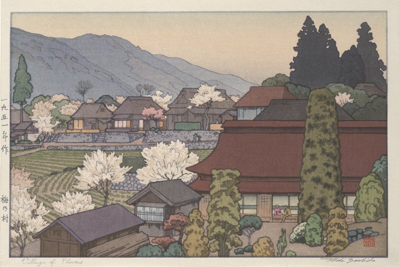 Village of Plums, Yoshida Tōshi, 1951