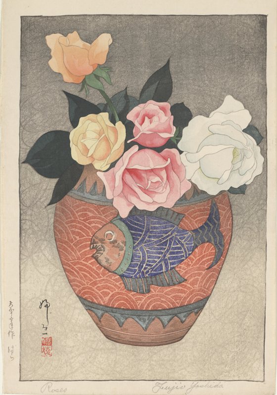 Roses, Yoshida Fujio, 1927