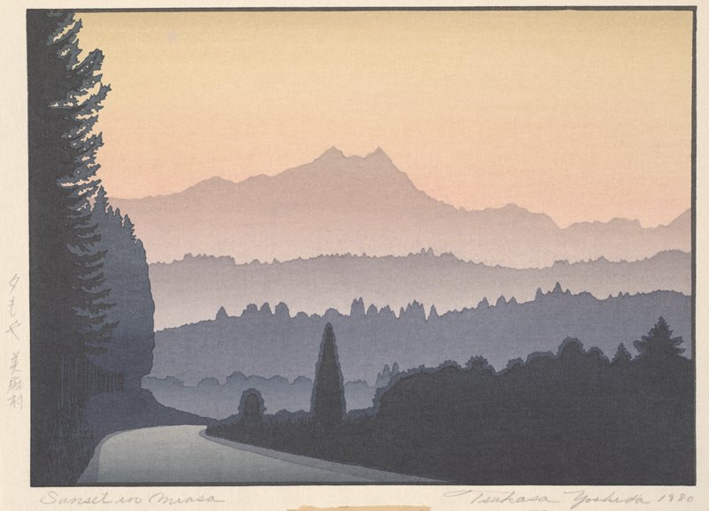 Sunset in Miasa, Yoshida Tsukasa, 1980