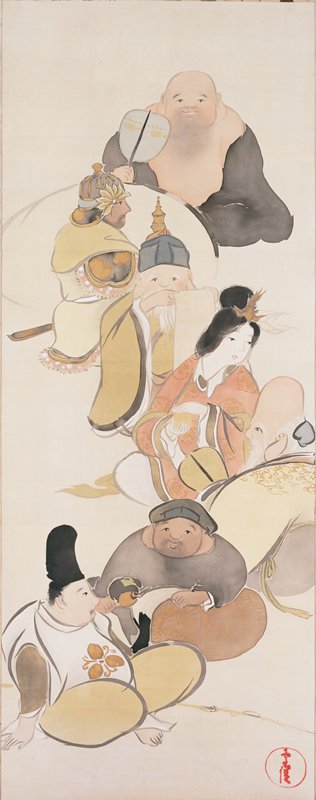 Seven Gods of Good Fortune, Kamisaka Sekka, 1920s