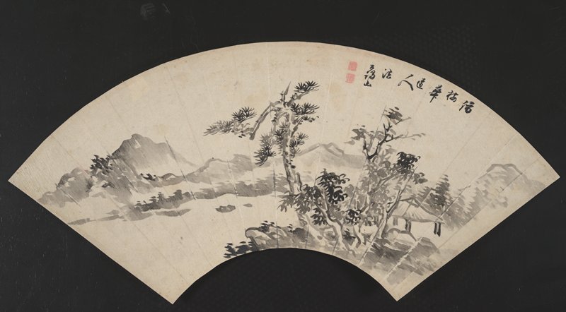 Landscape after Wu Chen, Taniguchi Aizan, second half 19th century
