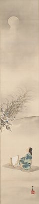 Pounding Cloth under the Moon, Kamisaka Sekka, 1920s–1930s