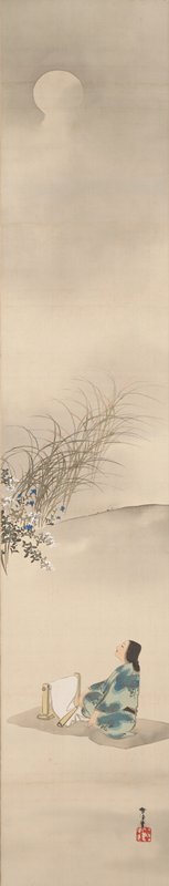 Pounding Cloth under the Moon, Kamisaka Sekka, 1920s–1930s