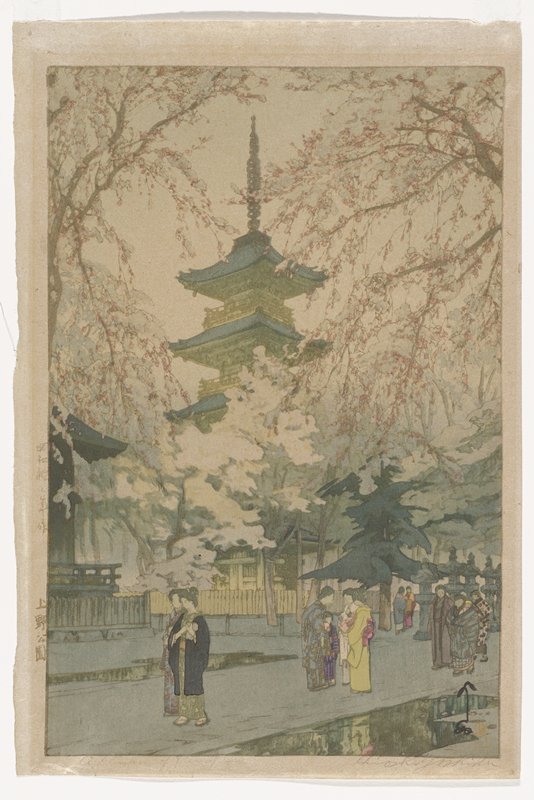 Ueno Park, Yoshida Hiroshi, 1937