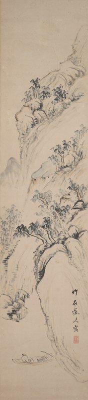Landscape in the Style of Taiga, Nagamachi Chikuseki, late 18th–early 19th century