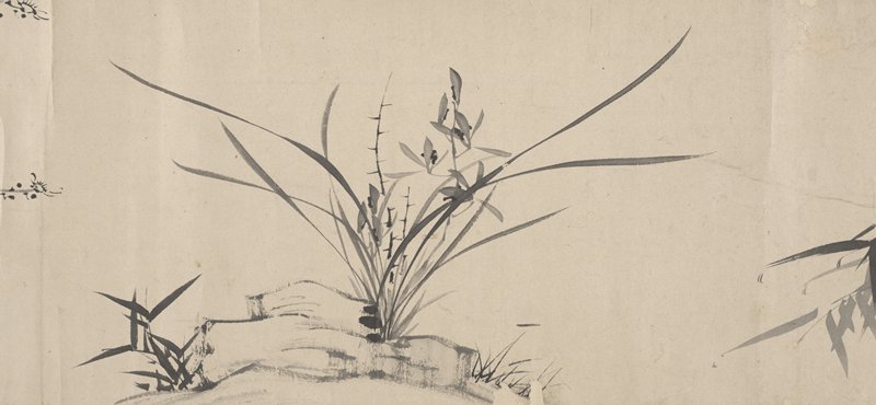 Four Gentlemen, Nakabayashi Chikutō, mid 19th century