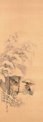 Noh Play Hachinoki, one of three, Shibata Zeshin, second half 19th century