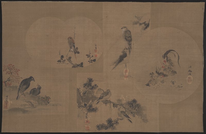 Album Leaf with Birds, 19th century