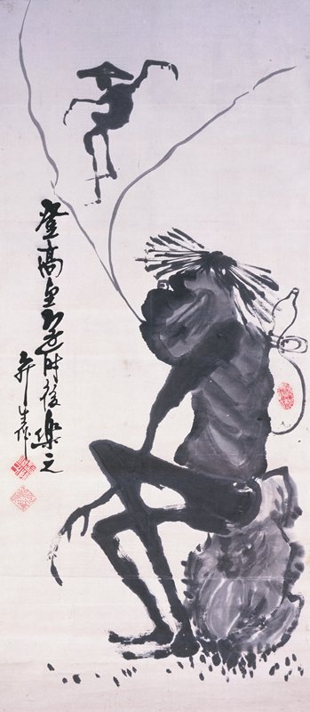 Kappa Blowing Out his Soul, Doi Gōga, second half 19th century