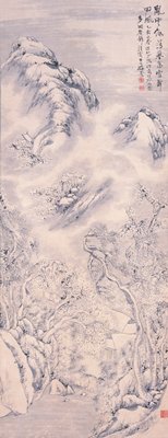 Dokumentasi “Sudden Snow Dances in the Whirlwind”; Hanging scroll, ink on paper. Minneapolis Institute of Art.