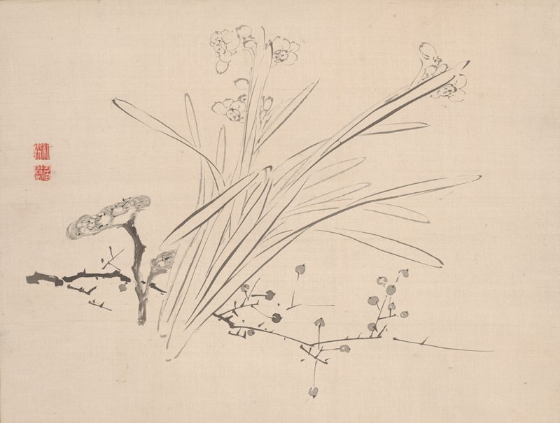 Narcissus, Urakami Shunkin, 1834