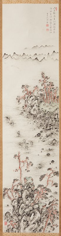 Wind and Moon by the Riverside, Fukuda Kodōjin, Ca. 1922–1924
