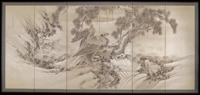 Dokumentasi “Sea Eagle amidst the Three Friends of Winter”. Minneapolis Institute of Art.