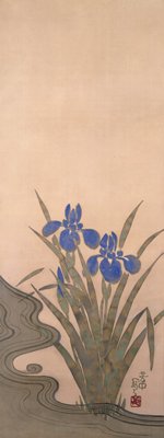 Blue Iris, Nakamura Hōchū, early 19th century
