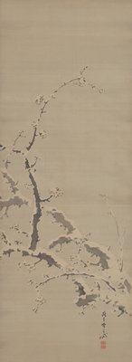 Plum Blossoms in Snow, Gantai 岸岱, mid 19th century