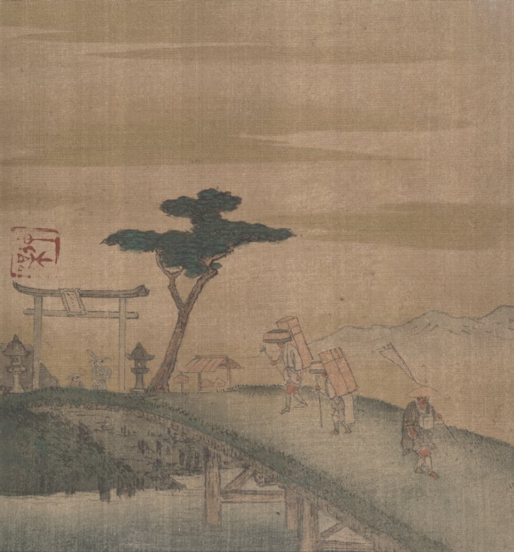 Scenes from the Tokaido, possibly Hokei, 19th century