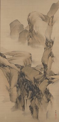 Rocks and Stream, Yokoyama Seiki, mid 19th century
