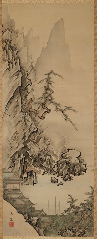 Spring Landscape, After Kano Hōgai, late 19th century