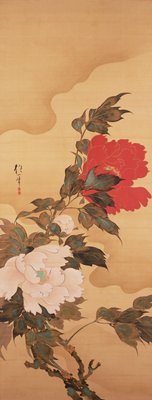 Peonies in the Wind, Sakai Hōitsu, early 19th century