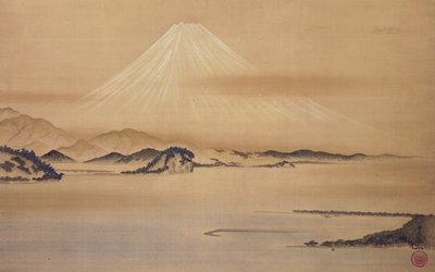 Mount Fuji and the Pines at Miho, Suzuki Kiitsu, ca. 1845-1858