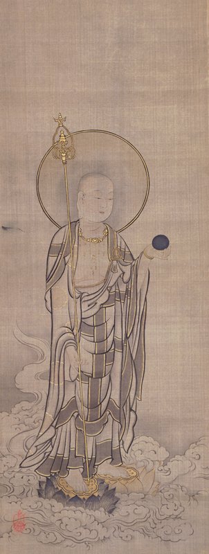 Welcoming Descent of Jizō, Bodhisattva of the Earth Matrix, Sakai Hōitsu, early 19th century