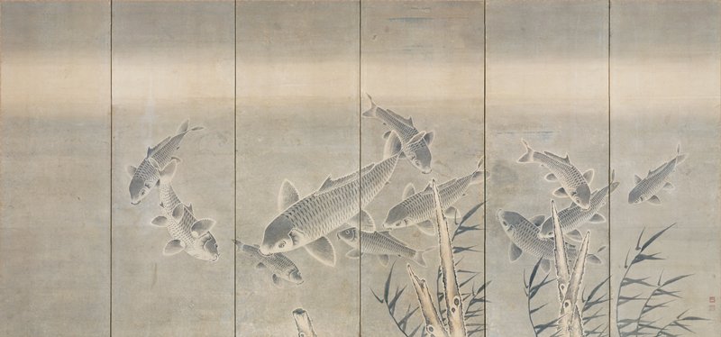 Carp, Kuroda Tōkō, first half 19th century