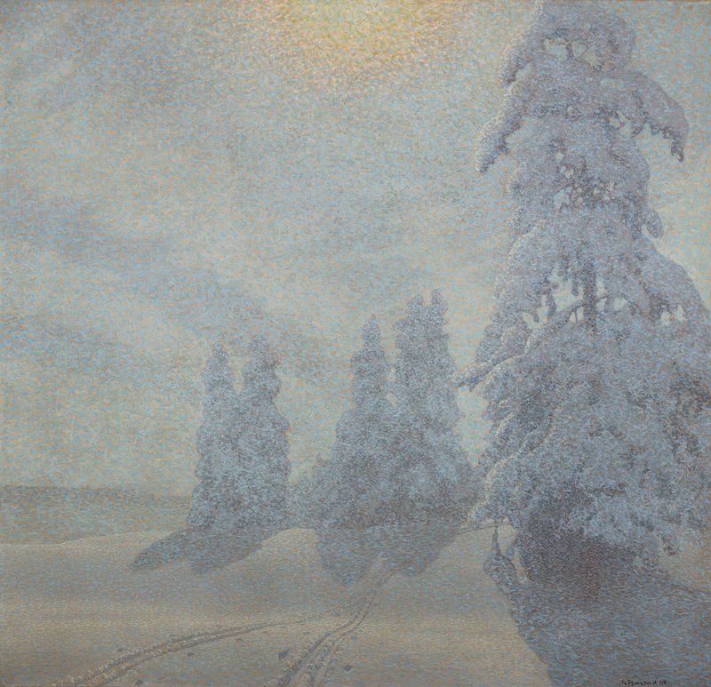 Winter Landscape, Gustaf Edolf Fjaestad, 1908