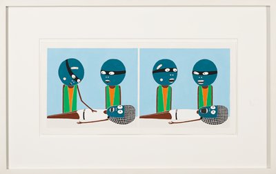 Untitled (Greenheads), Laylah Ali, 1998