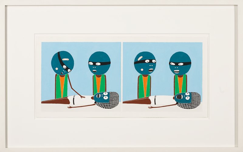 Untitled (Greenheads), Laylah Ali, 1998