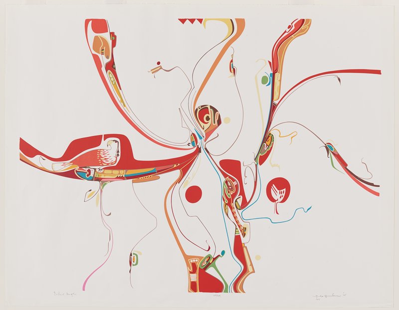 Red Eagle, Alex Janvier, 1975