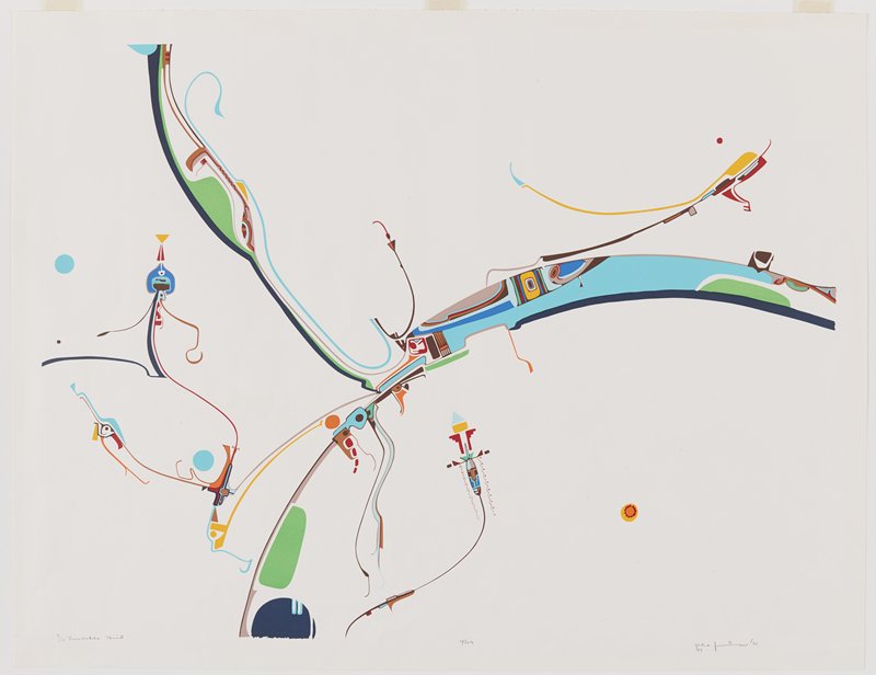Turntable Bird, Alex Janvier, 1975
