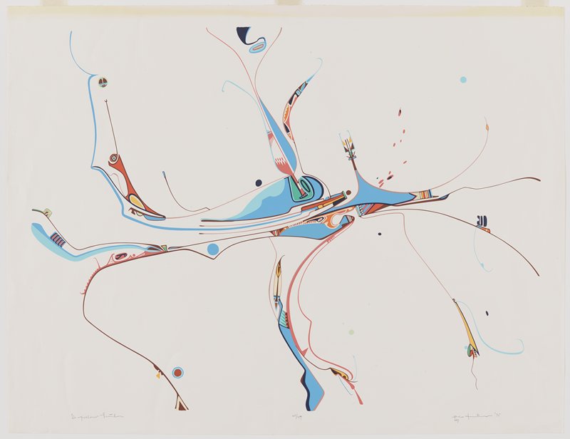 Yellow Feather, Alex Janvier, 1975
