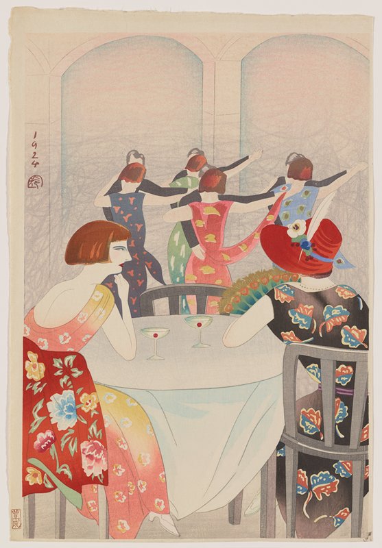 Dancing at the New Carlton Café in Shanghai, Yamamura Kōka, 1924