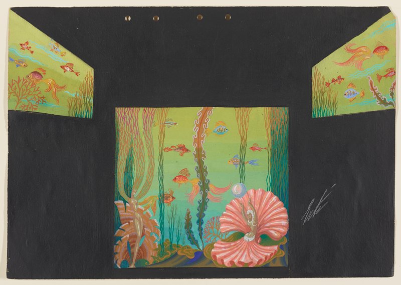 Fond de la Mer Décor, Erté, 1946