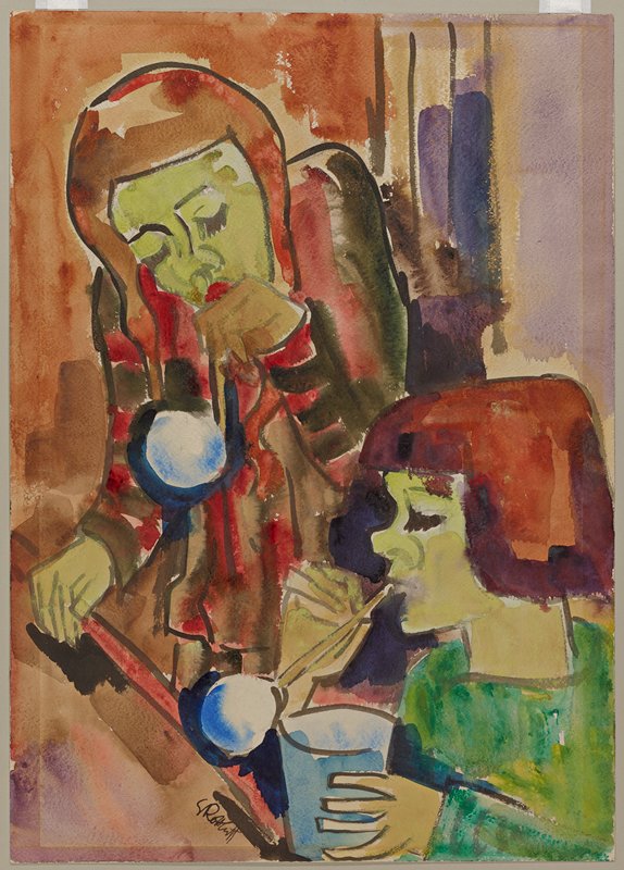 Girls Blowing Bubbles, Karl Schmidt-Rottluff, 1925